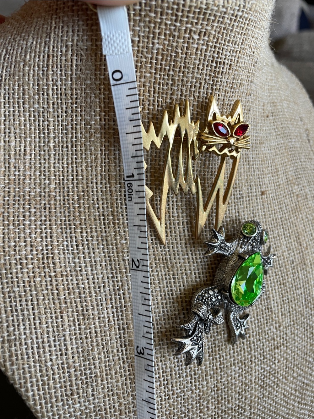 Jelly Belly frog & Cat Brooch set - Picture 4 of 8